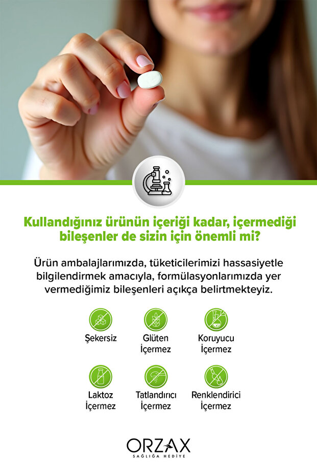 Orzax Methyl Folat Folik Asit 30 Tablet - 6