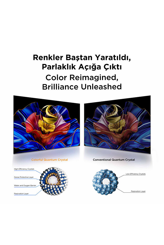 65T6C 65" 165 Ekran Uydu Alıcılı 4K Ultra HD Smart QLED Google TV - 9