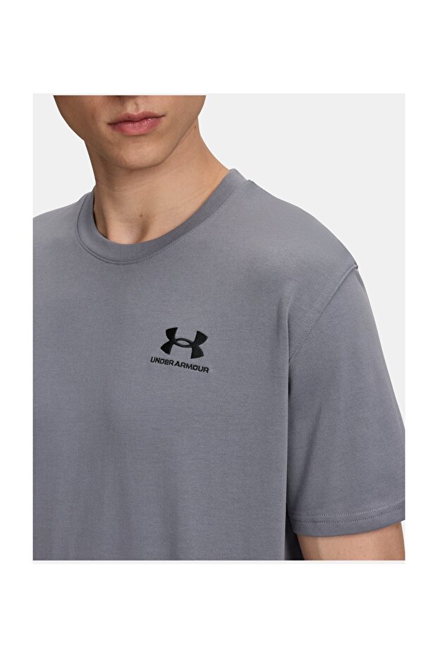 UA M LOGO EMB HEAVYWEIGHT SS - 1