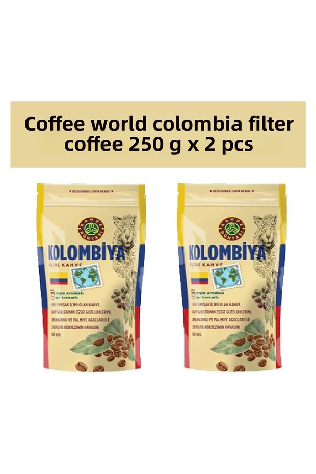Coffee World Colombia Filter Coffee 250 Gr X 2 Pieces
