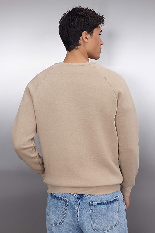 Vizon Regular/Normal Kesim Reglan Kollu Yazı Baskılı Sweatshirt TMNAW22SW0726 - 4