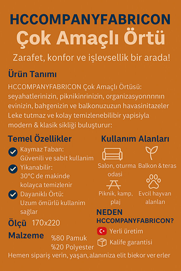 MODERN DESENLİ LASTİKSİZ PEMPE PAMUKLU KOLTUK ÖRTÜSÜ - 5