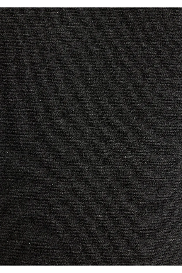 Uzun Kollu Dokulu Antrasit Tişört Slim Fit / Dar Kesim 064622-26834 - 8