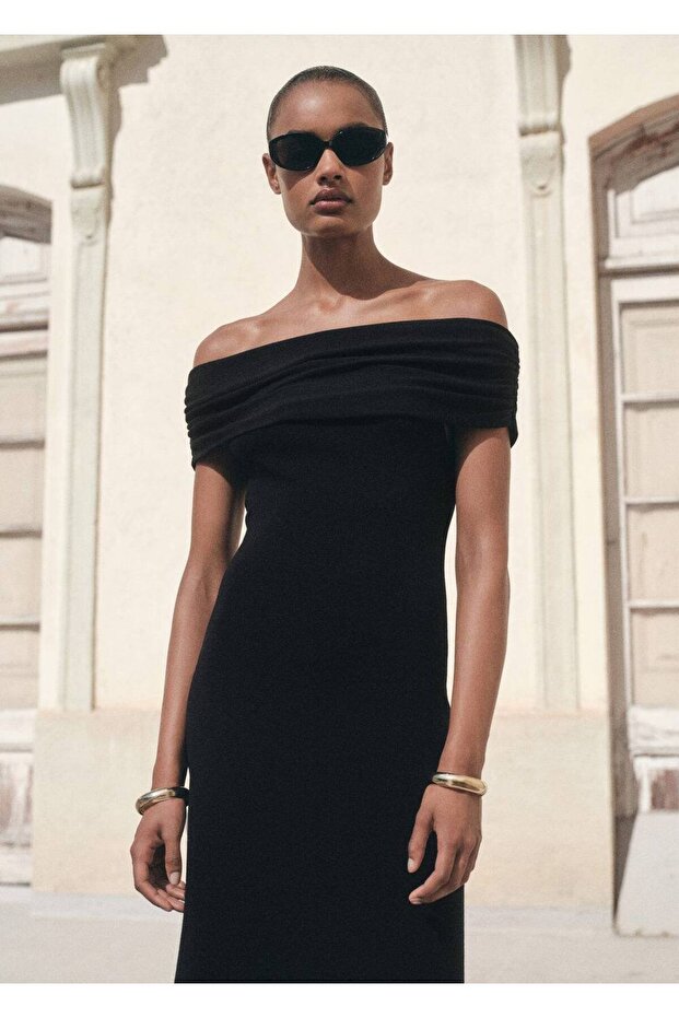 Straplez triko elbise - 1