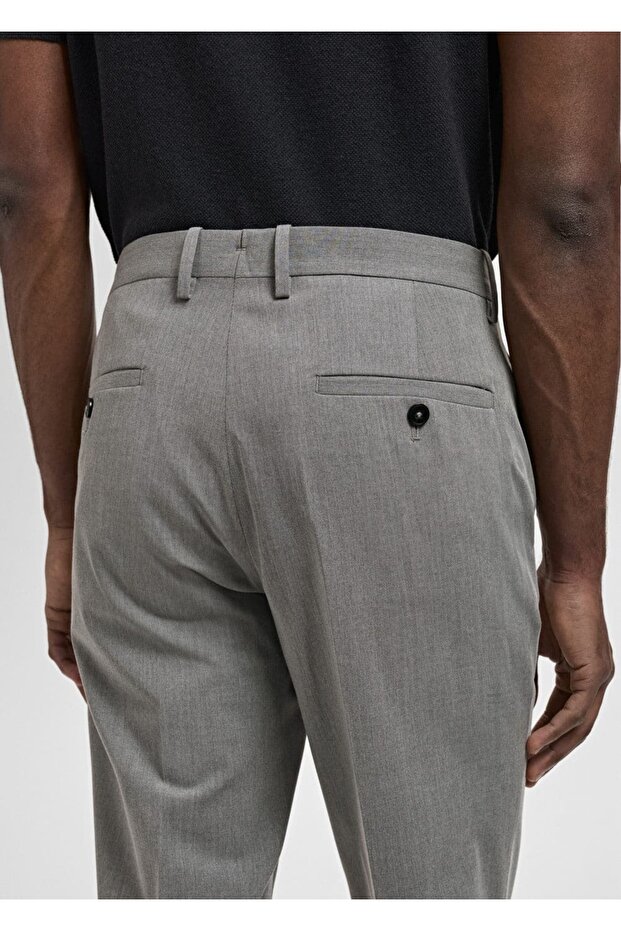 Süper slim fit streç kumaştan kumaş pantolon - 8