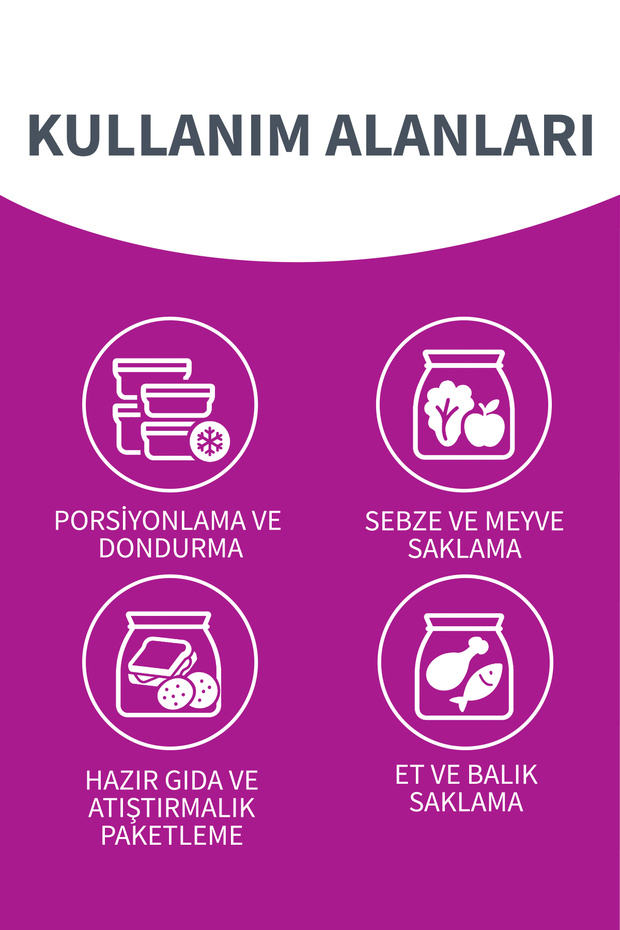 Buzdolabı Poşeti Küçük Boy 4 Al 3 Öde (4*40) 20 x 30 cm Üçlü Set - 4