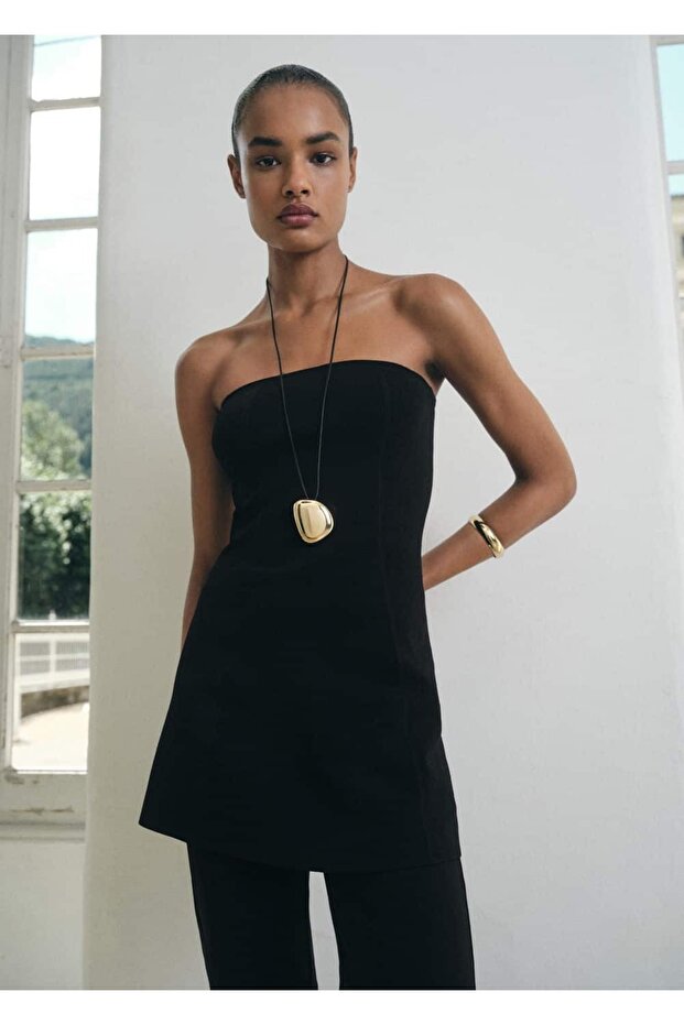 Straplez triko bluz - 1