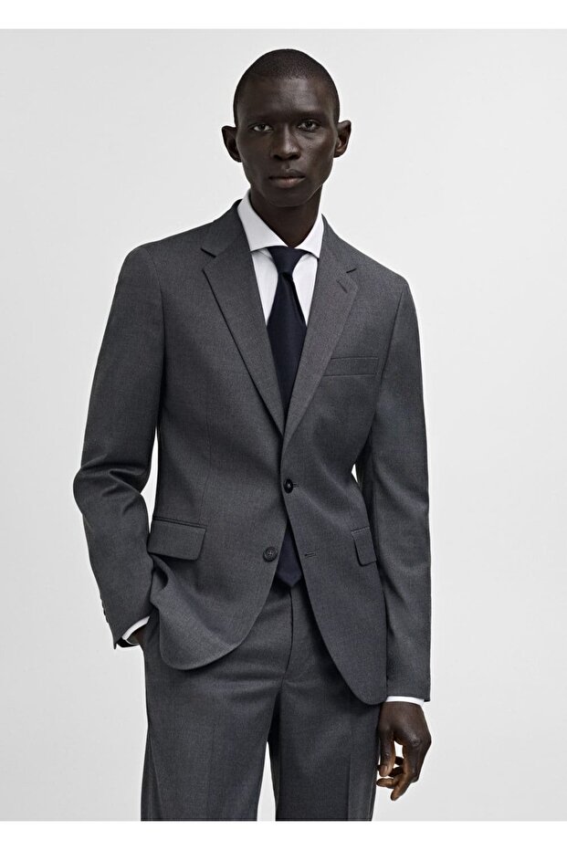 Slim fit Milan kumaş blazer ceket - 1