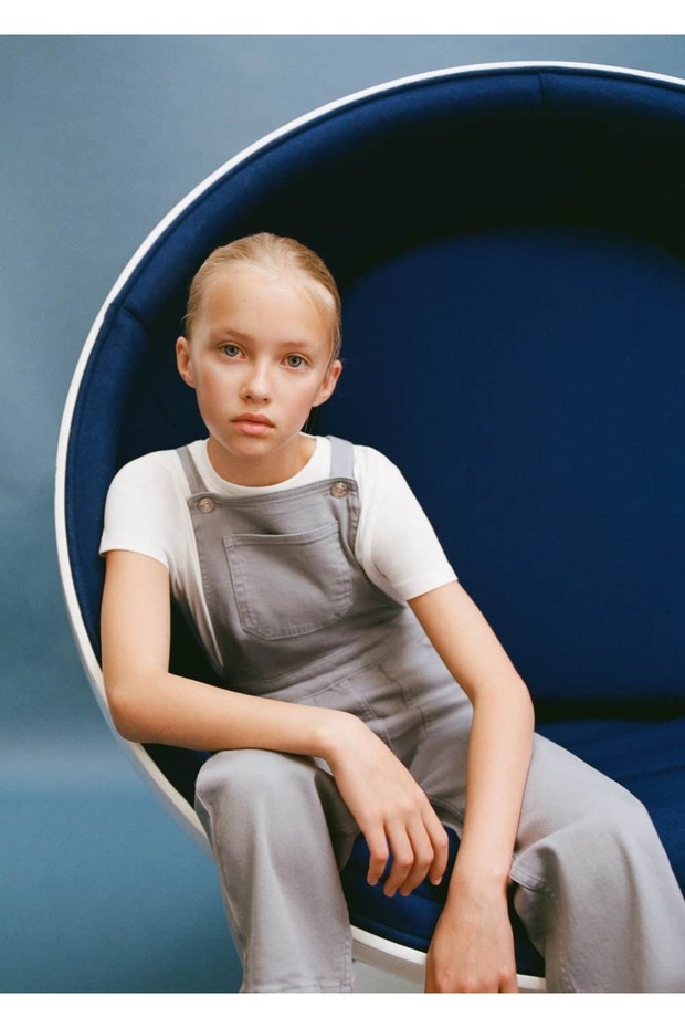 Uzun denim tulum - 5