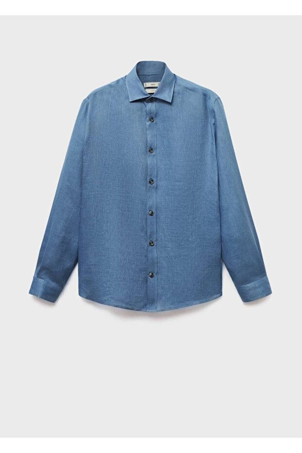 %100 keten gömlek - 3