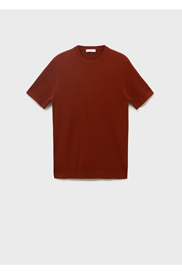 Pamuklu ince dokuma tişört - 3