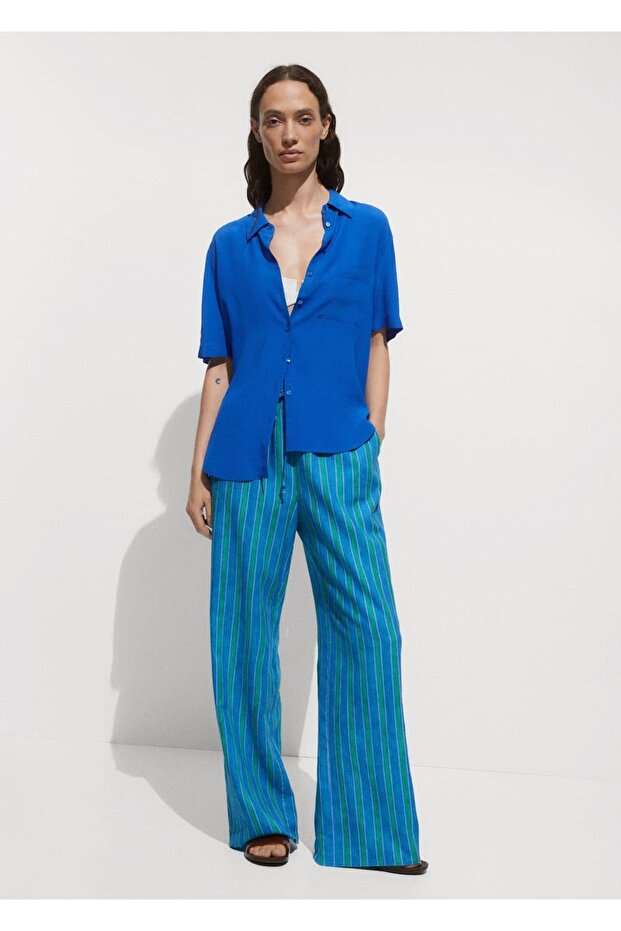 Kısa kollu cepli gömlek - 2