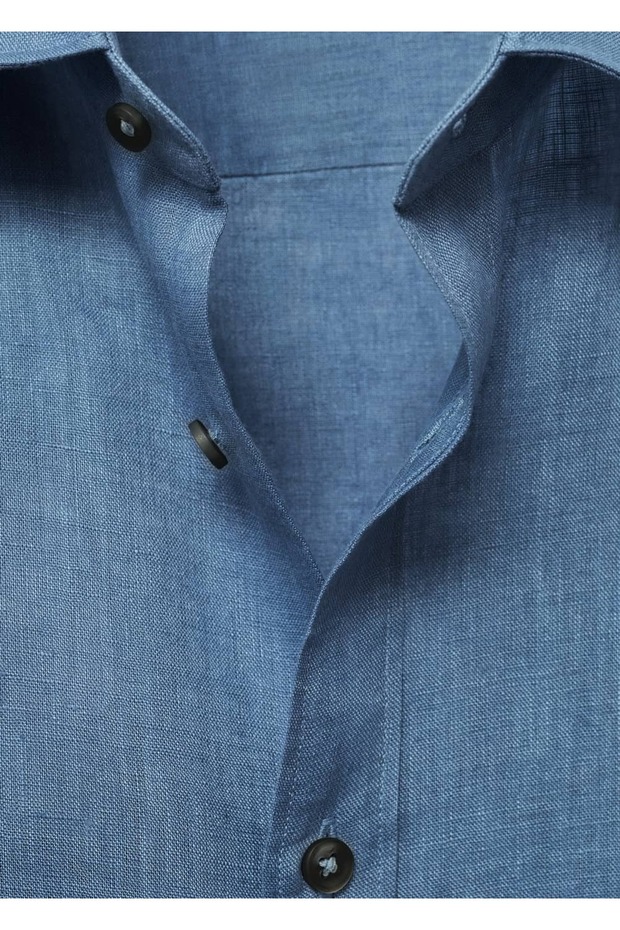 %100 keten gömlek - 6