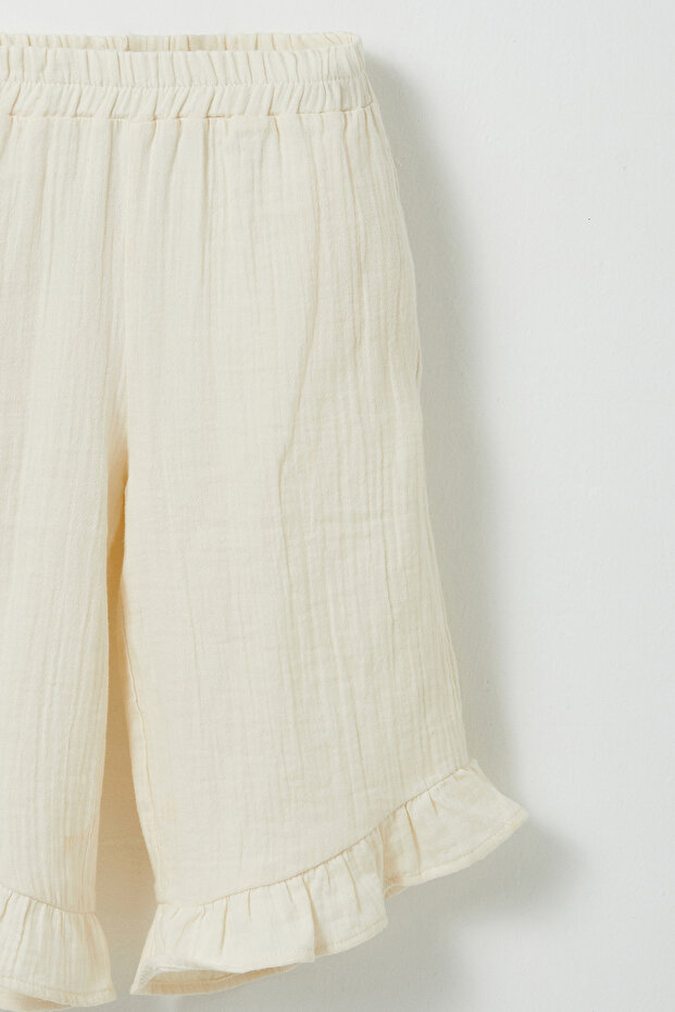 مجموعة سراويل بلوزة موسلين صغيرة - 5