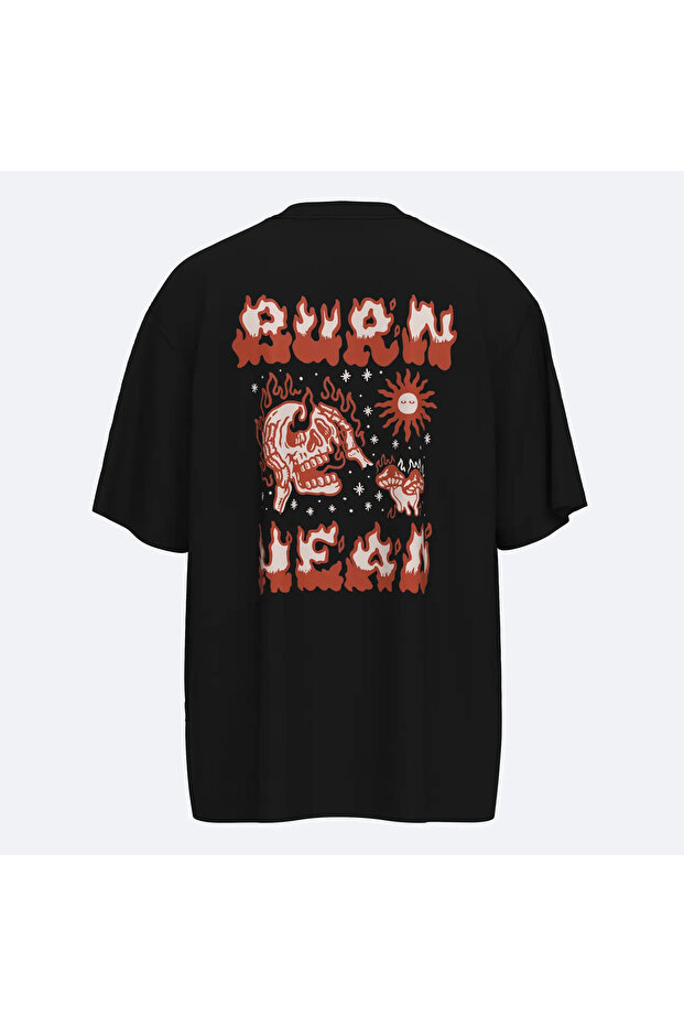 Oversize Burn Head Oldschool Unisex T-Shirt