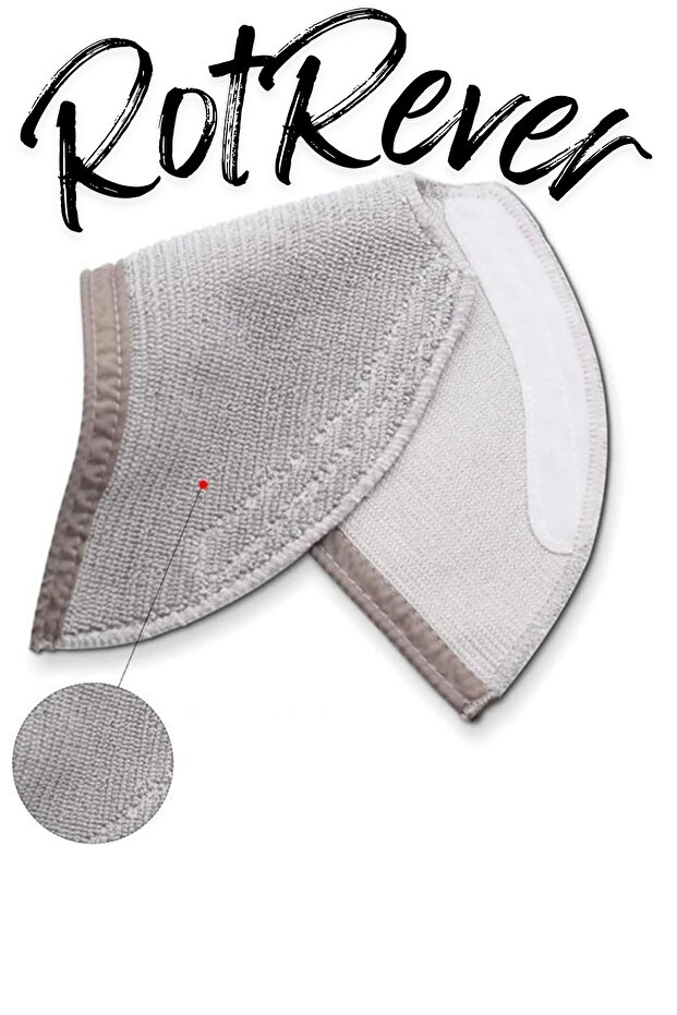 Roborock Q8 Max,Q5 Max/Q8 Max Plus-Q5 Pro Compatible 2 Mops,1 Rotrever Cleaning Cloth Set-3 Pieces - 6