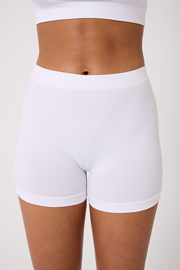 3'lü Kadın Dikişsiz Basic Boxer - 8