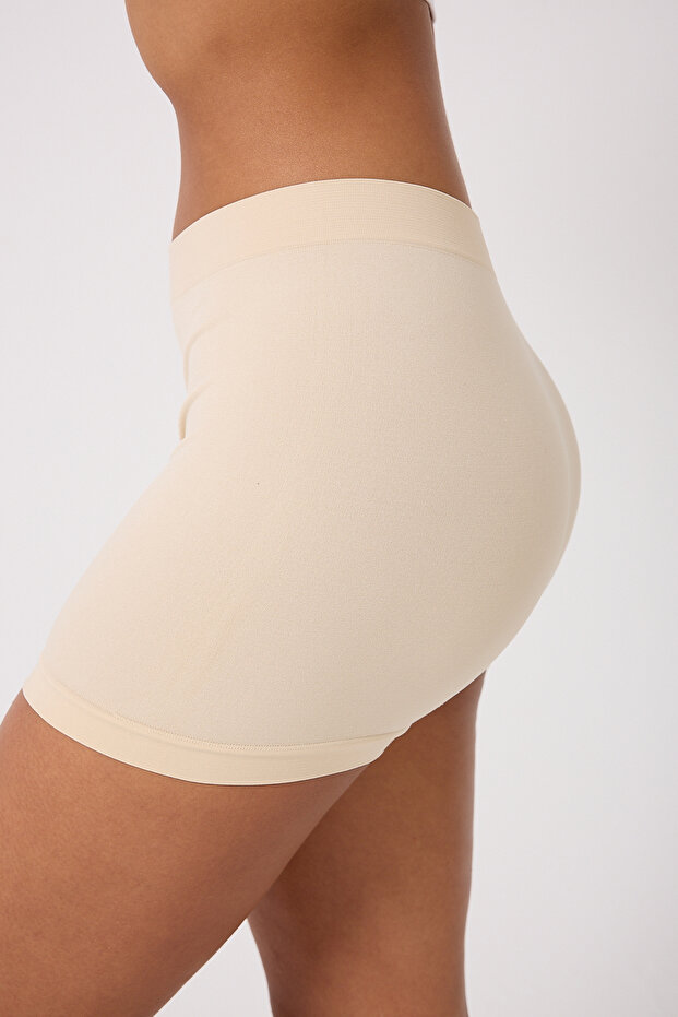 3'lü Kadın Dikişsiz Basic Boxer - 7