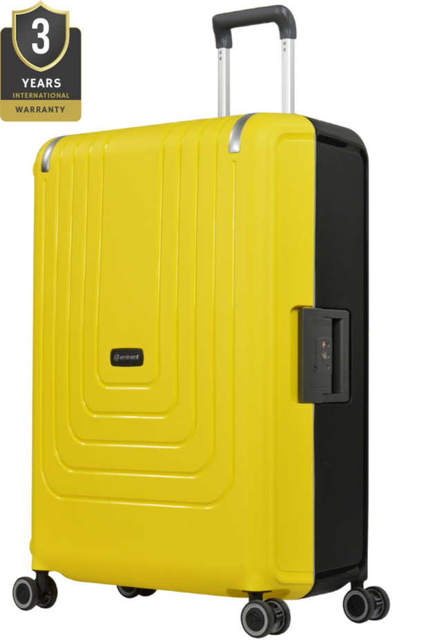 Vertica Hard Case Travel Bag Cabin Luggage Trolley Suitcase With Tsa Lock B0006M Yellow Black