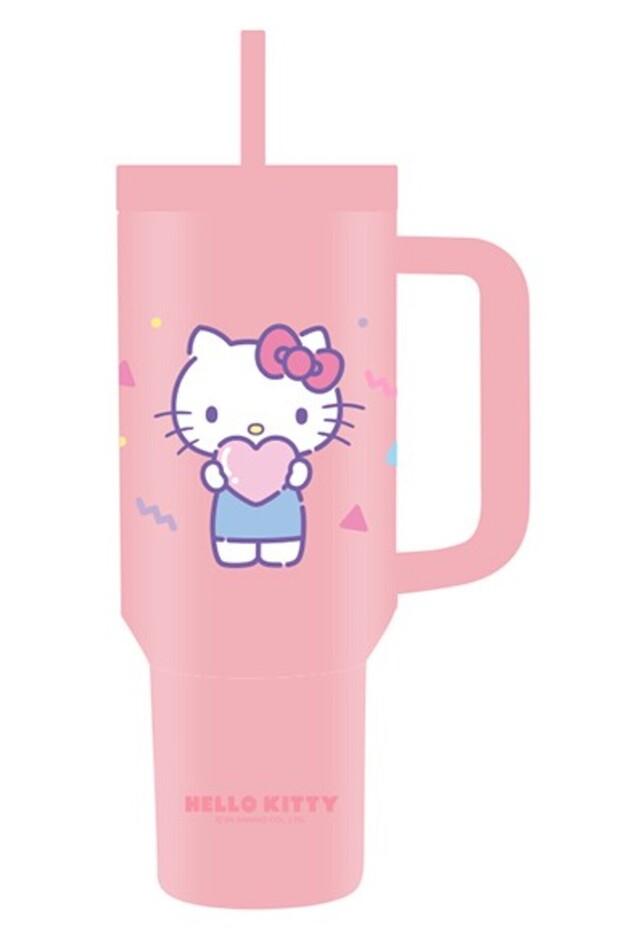 Sanrio Lisanslı Pipetli Çift Cidarlı Termos 1200 ml - Hello Kitty - 3