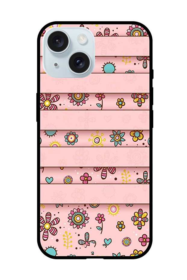 Protective Case Anti Scratch Shock Proof Bumper Cover For iPhone 15 Plus Small Flowers