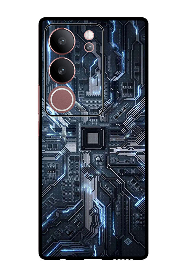 Protective Case Anti Scratch Shock Proof Bumper Cover For Vivo V29 - V29 Pro Hardware Circuit