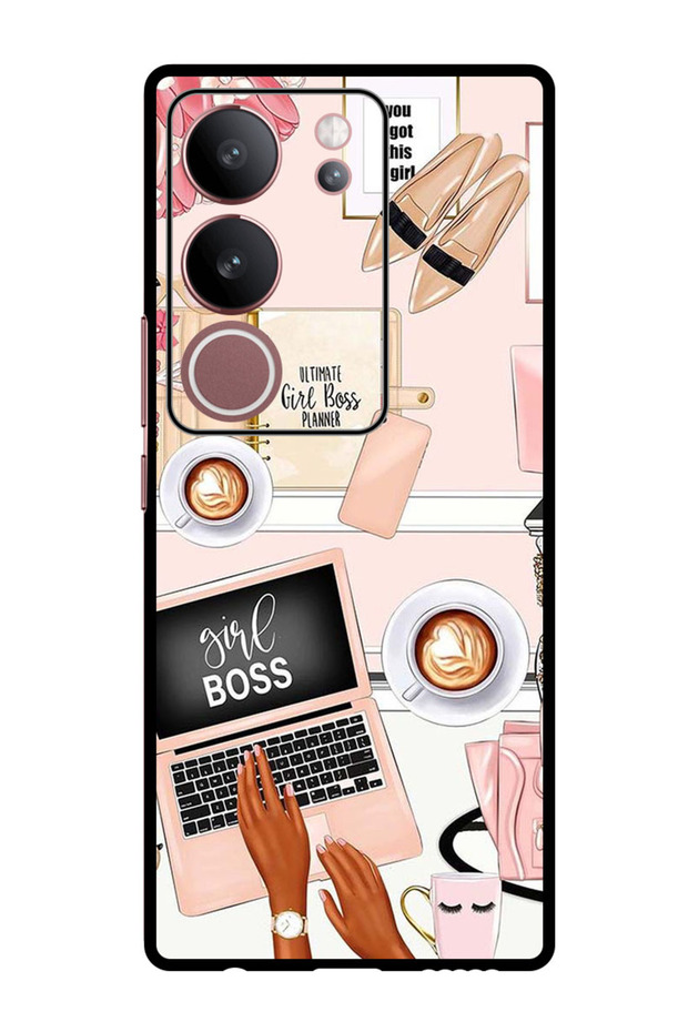 Protective Case Anti Scratch Shock Proof Bumper Cover For Vivo V29 - V29 Pro Girl Boss Item