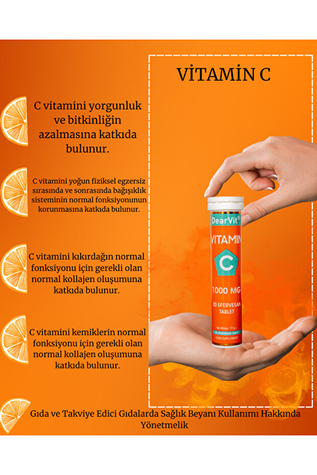 VİTAMİN C 1000 MG EFERVESAN TABLET - 3
