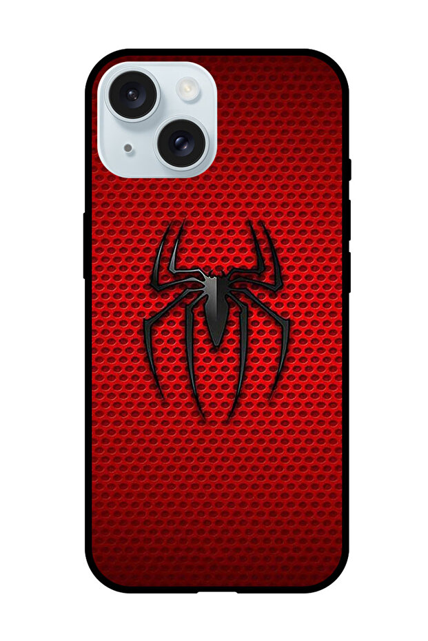 Protective Case Anti Scratch Shock Proof Bumper Cover For iPhone 15 Plus Red Spiderman Logo