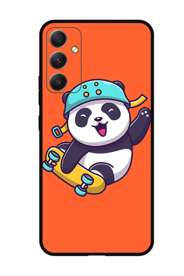 Protective Case Anti Scratch Shock Proof Bumper Cover For Samsung Galaxy M34 5G Skiing Panda