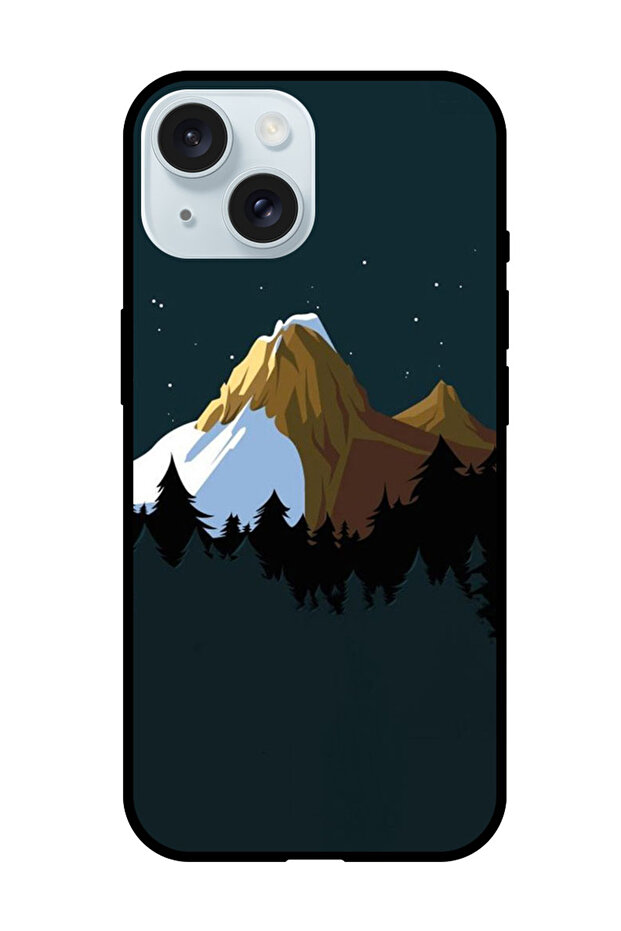 Protective Case Anti Scratch Shock Proof Bumper Cover For iPhone 15 Mountains