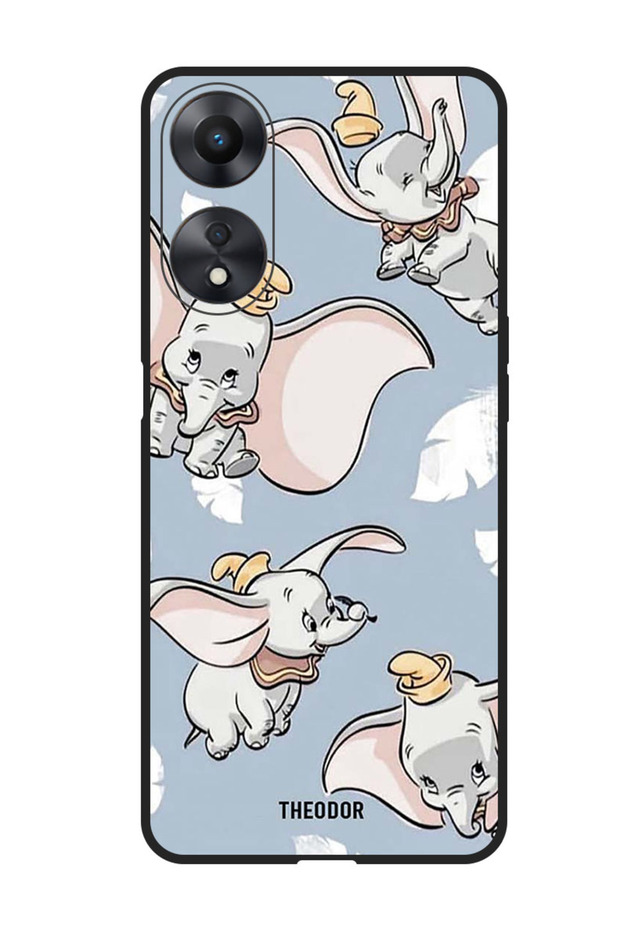 Protective Case Anti Scratch Shock Proof Bumper Cover For Oppo A98 Baby Elephant Flying
