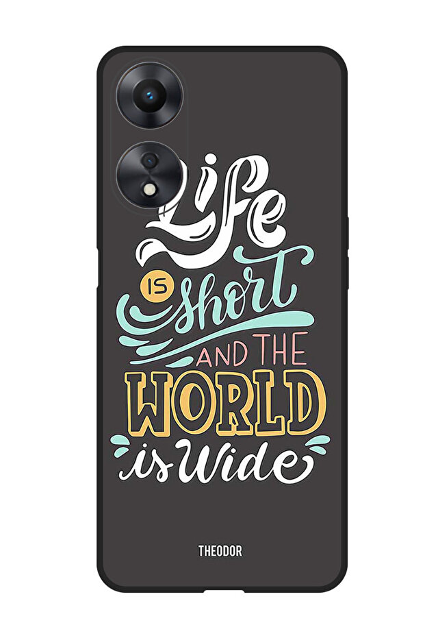Protective Case Anti Scratch Shock Proof Bumper Cover For Oppo A98 Life Is Short