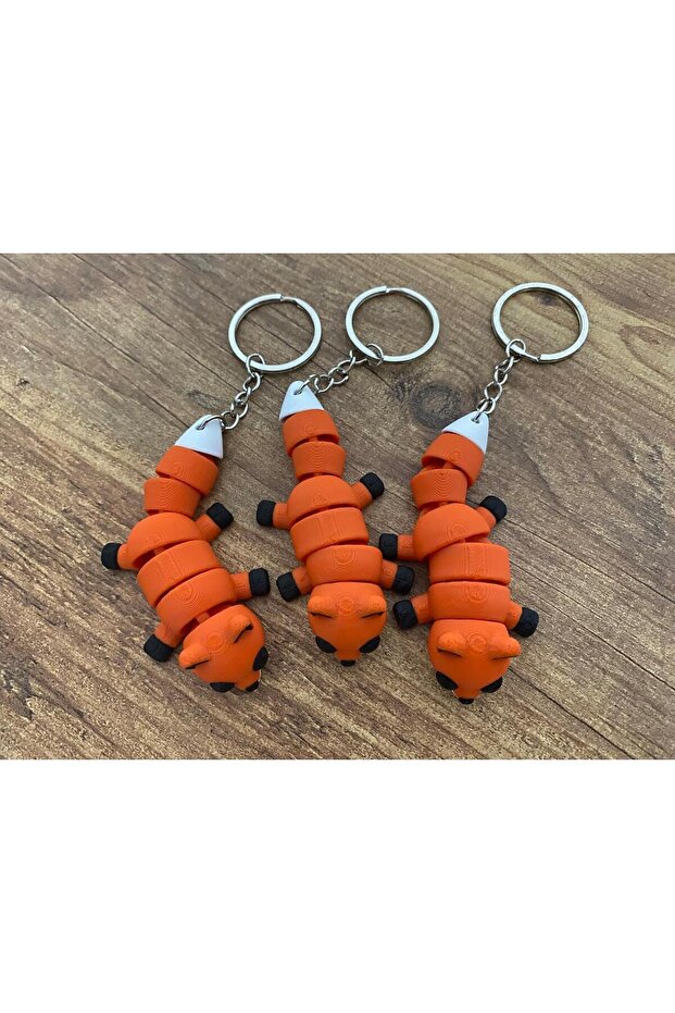 Cute Fox Keychain 3D - 2