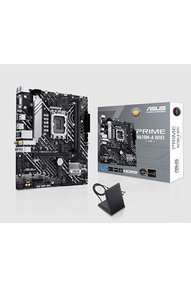PRIME H610M-A WIFI H610 DDR5 Vga GLan mATX HD DP M2 RGB US3 1700p Anakart - 2