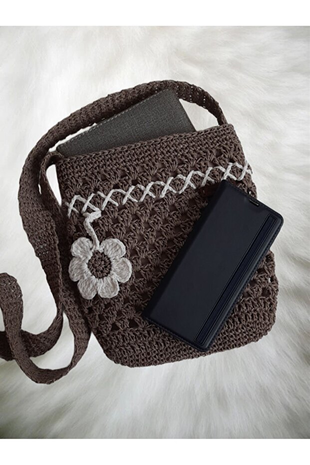 Kağıt ip örgü çanta - 3