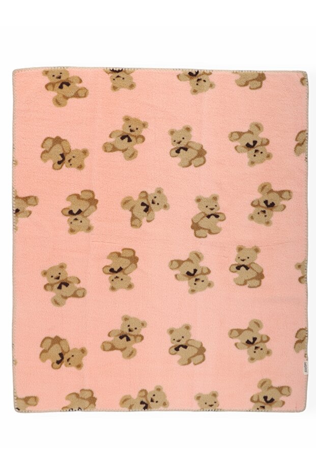 Sevimli Ayı Desenli Wellsoft Battaniye - 2