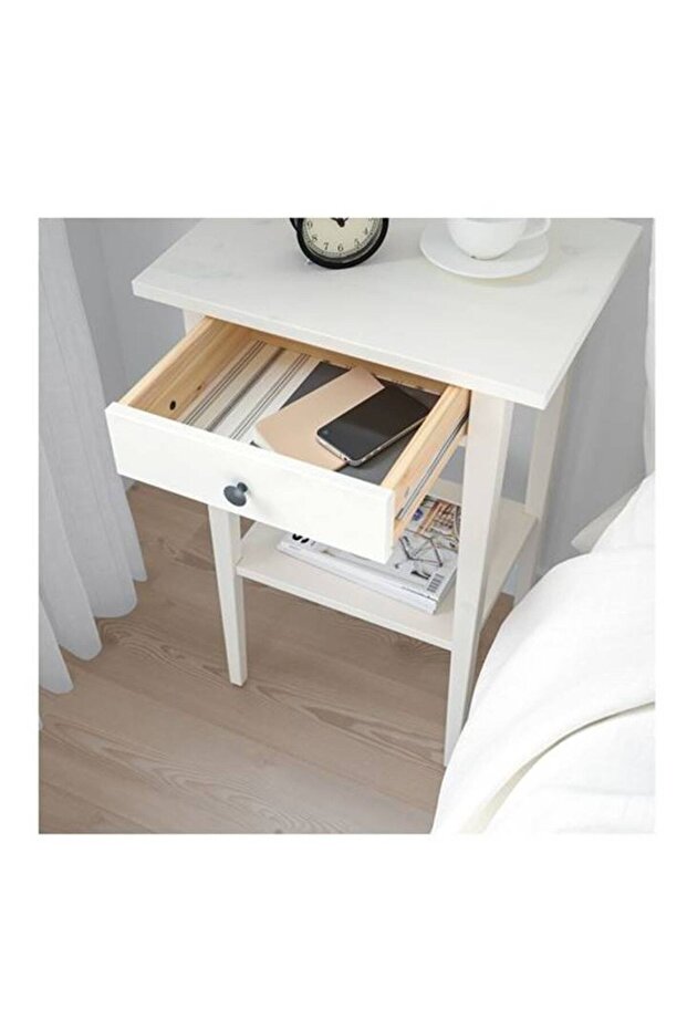 Hemnes Komodin Beyaz - 3