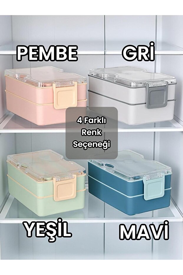 صندوق تخزين مستطيل ذو طابقين باللون الرمادي - 8