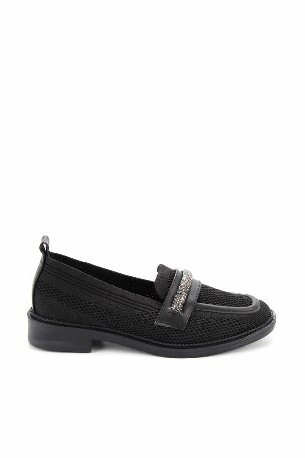 Black Women's Loafer Shoes K01196000682