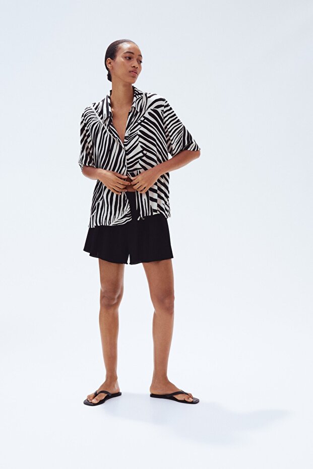 Krinkle Viskoz Gömlek - 1