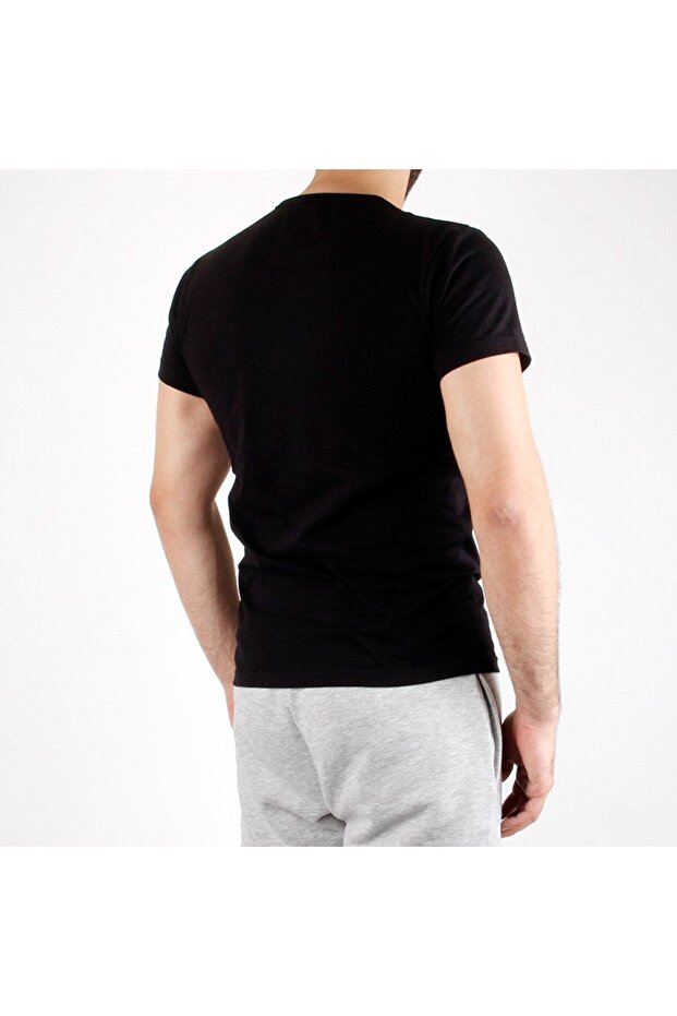 Ανδρικό μπλουζάκι A+ Palermo Black Basic - 3