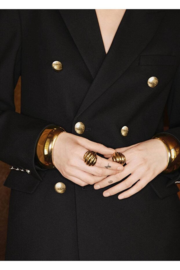 Çift düğmeli blazer ceket - 7