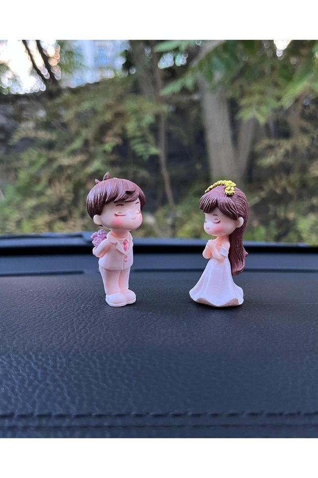 Car Interior Glove Box Engagement Bride Groom Accessory Glove Box Ornament Bridal Car Gift for Lover