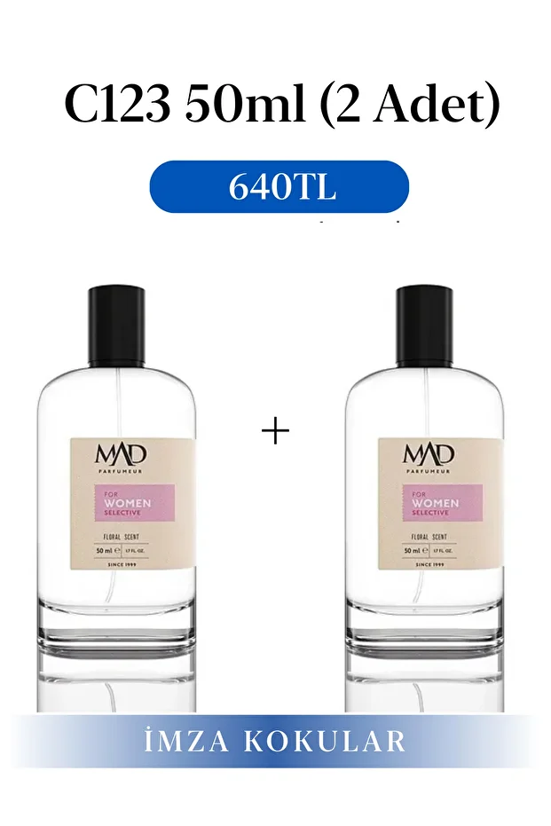 2 Adet 50 ml C123 Selective Parfüm Seti - 1