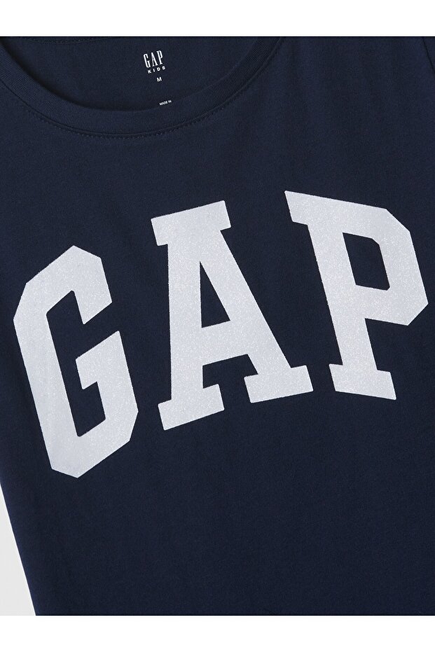 Kız Çocuk Lacivert Logo T-Shirt - 2