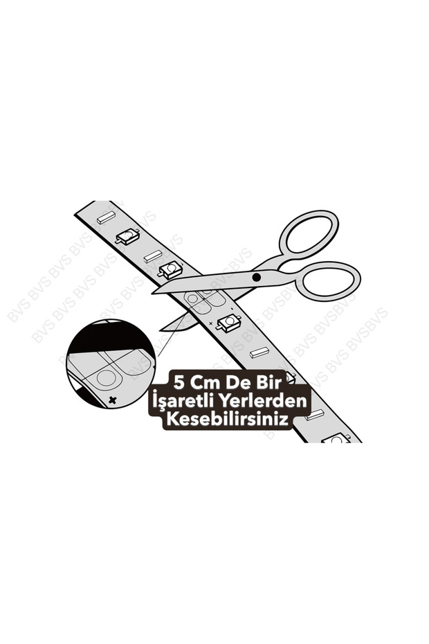 Mutfak Tezgah Üstü Için 1 Mt Gün Işığı Şerit Led + 12v Adaptör Tak Çalıştır Aç Kapa Anahtar 1 Metre - 5
