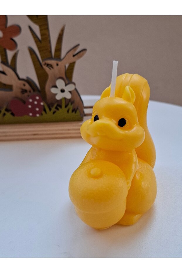 Decorative candle - squirrel - 4