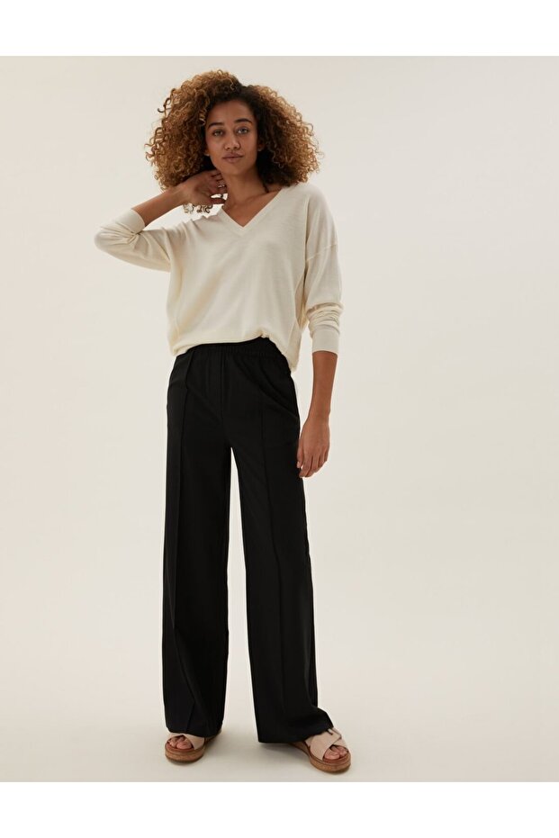 Wide Leg Pantolon - 1