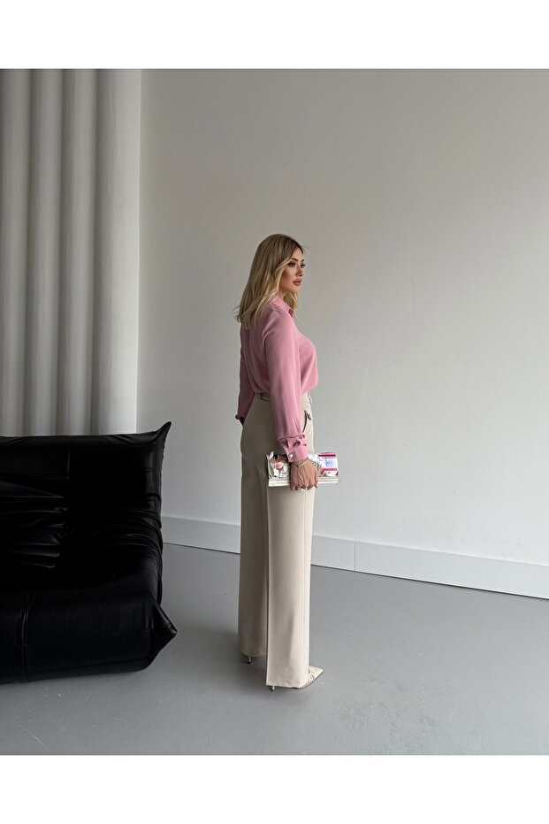 بنطال أنيق بأزرار مزدوجة - 4